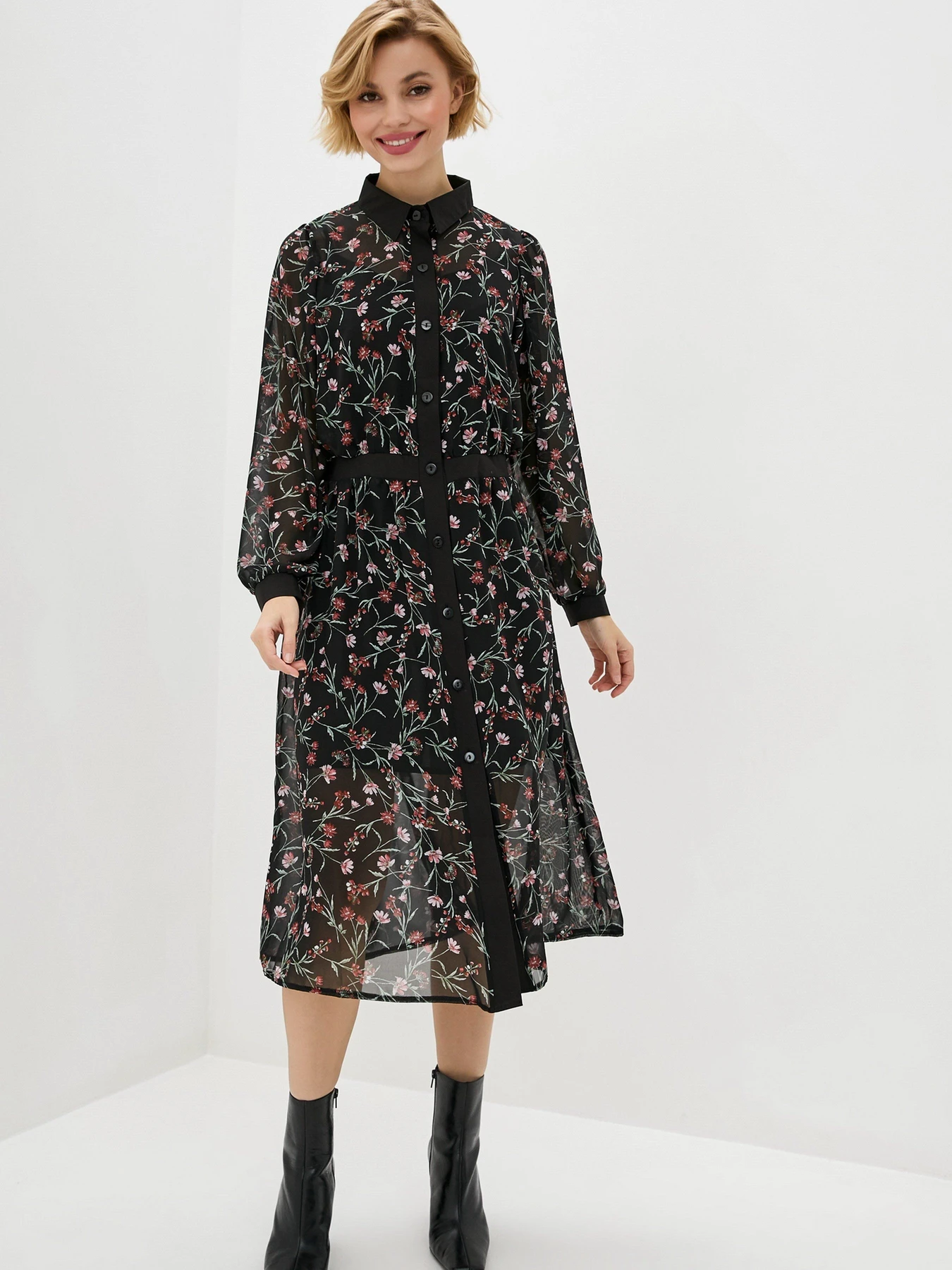 Платья ISSA Plus модель SA-367_black Фото