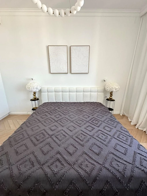 Покривало «Diamond Nordic», графіт Cosy модель DN180200GR Фото