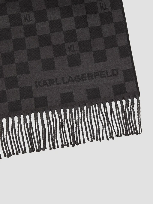 Karl Lagerfeld Шарф колір чорний фото 3