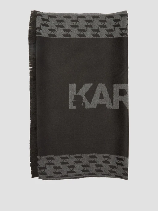 Karl Lagerfeld Шарф колір чорний фото 2