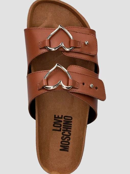 Шкіряні Жіночі Шльопанці Moschino фото 3