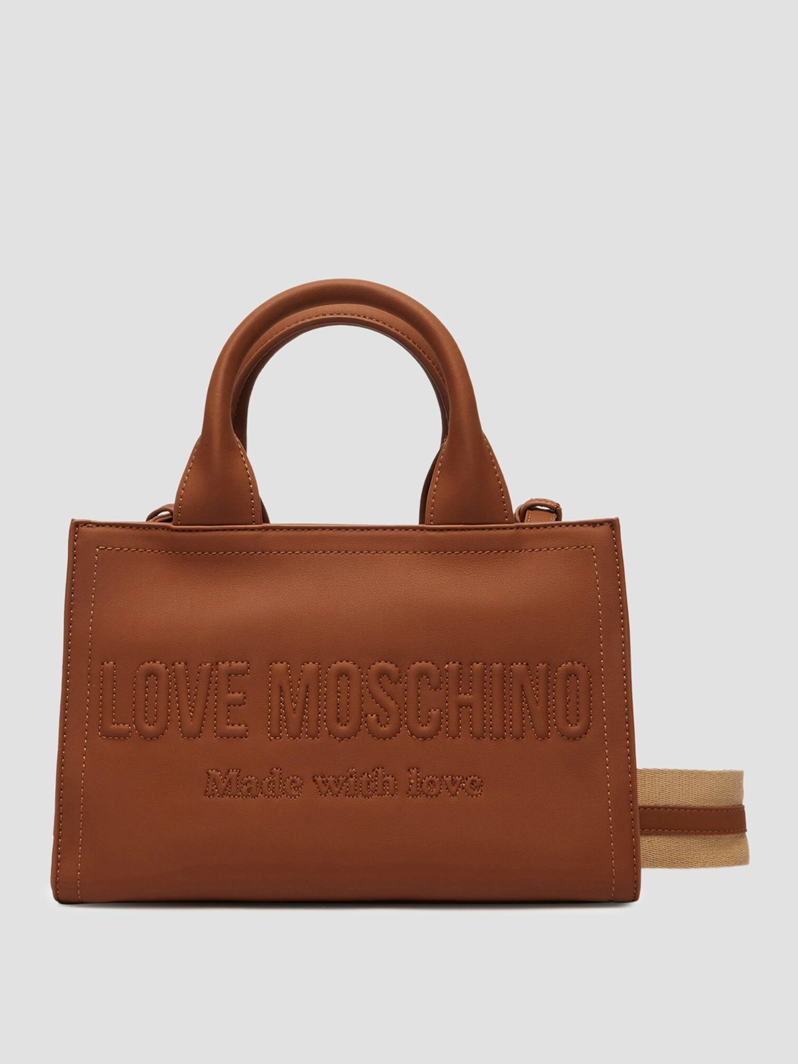 Moschino Крос-боді колір коричневий