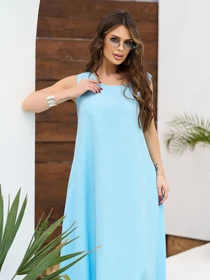Платья ISSA Plus модель 15655_голубой Фото