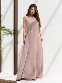 Платья ISSA Plus модель 15655_коричневый Фото