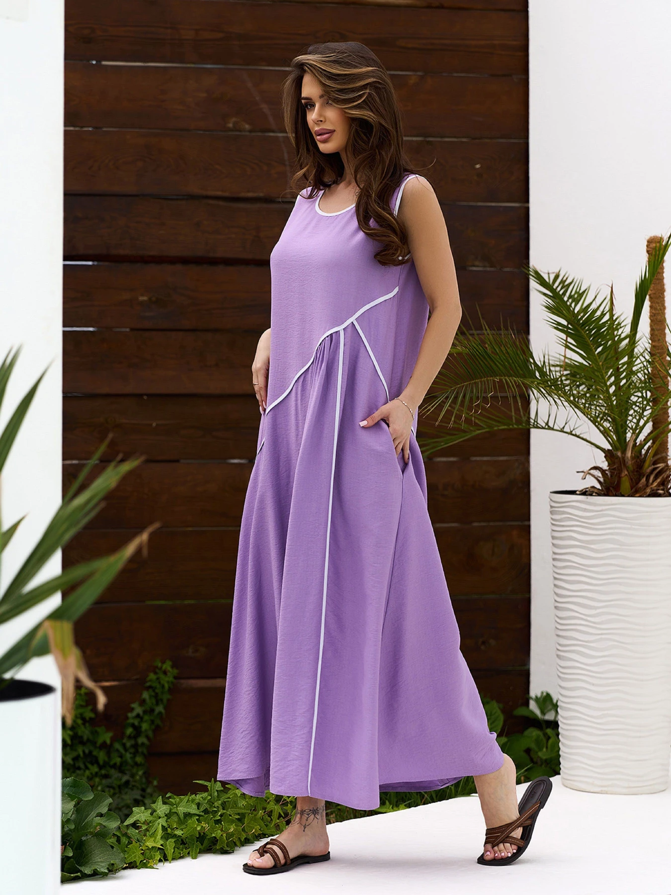Платья ISSA Plus модель 15681_сиреневый Платья ISSA Plus модель 15681_сиреневый Фото