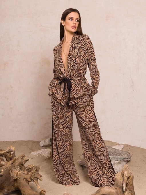 Костюми ISSA Plus модель 13162_brown Фото