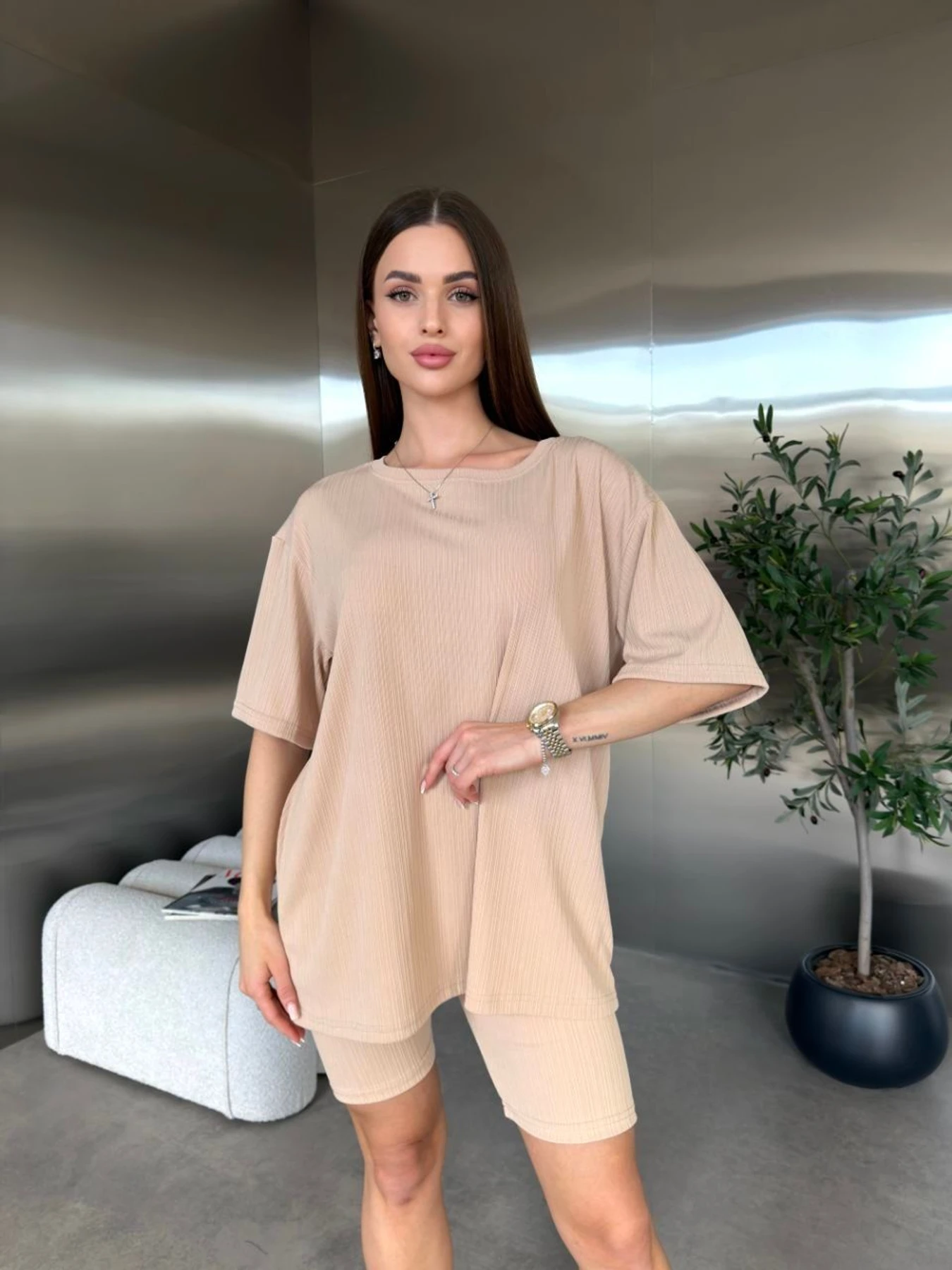 Костюмы Uaclothes модель like18448-bezhevj Костюмы Uaclothes модель like18448-bezhevj Фото