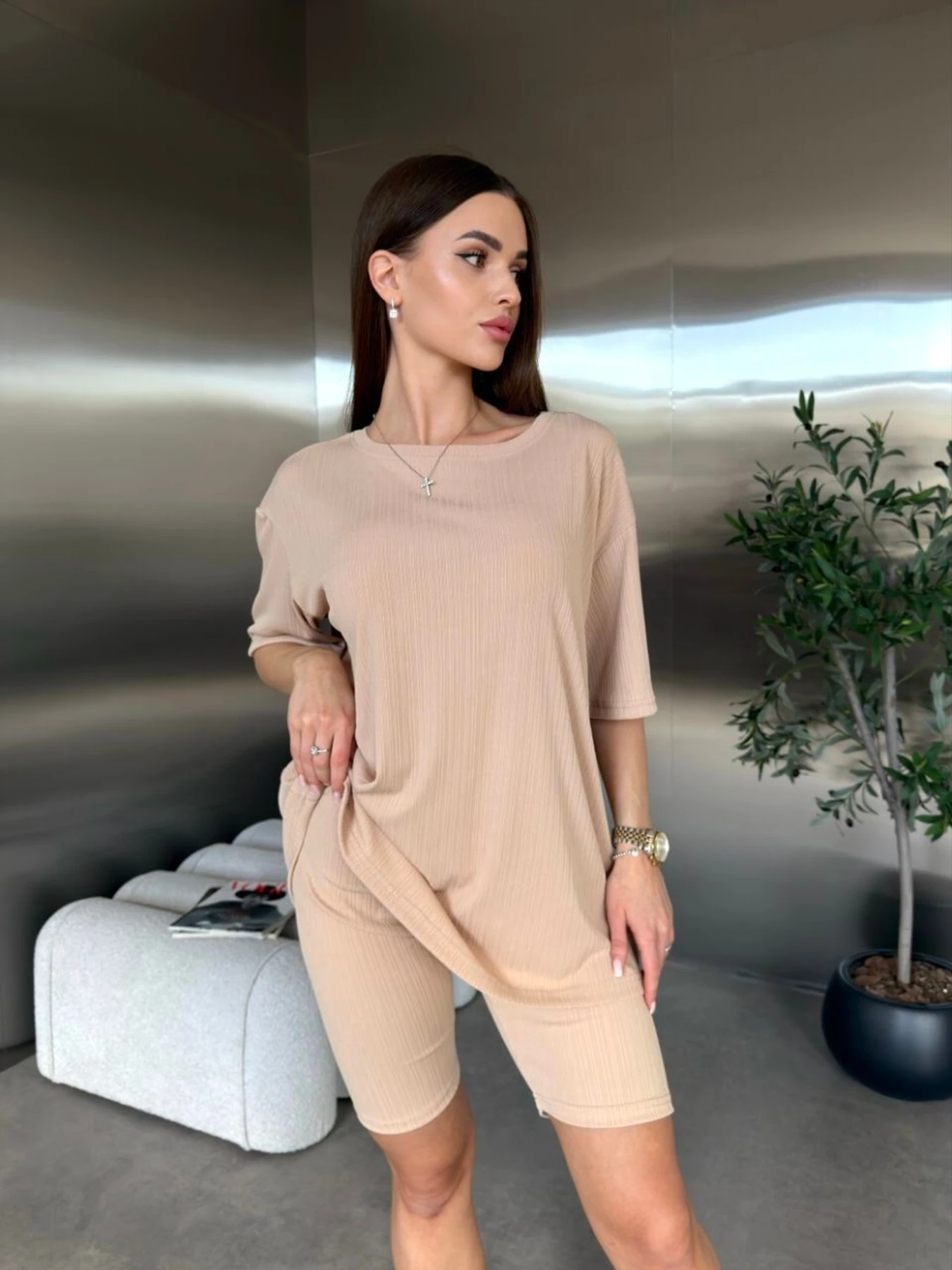 Костюмы Uaclothes модель like18448-bezhevj Костюмы Uaclothes модель like18448-bezhevj Фото