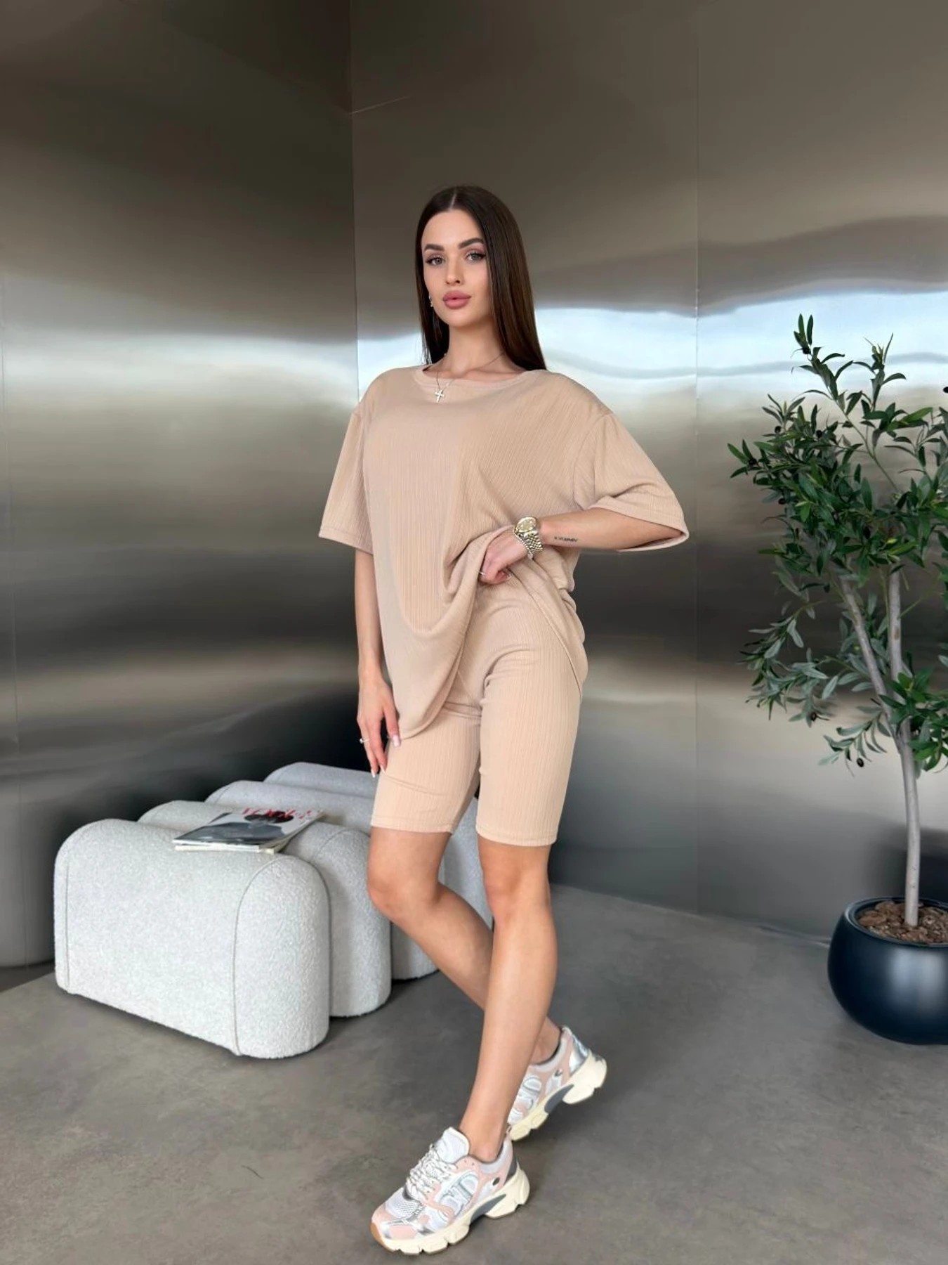 Костюмы Uaclothes модель like18448-bezhevj Костюмы Uaclothes модель like18448-bezhevj Фото