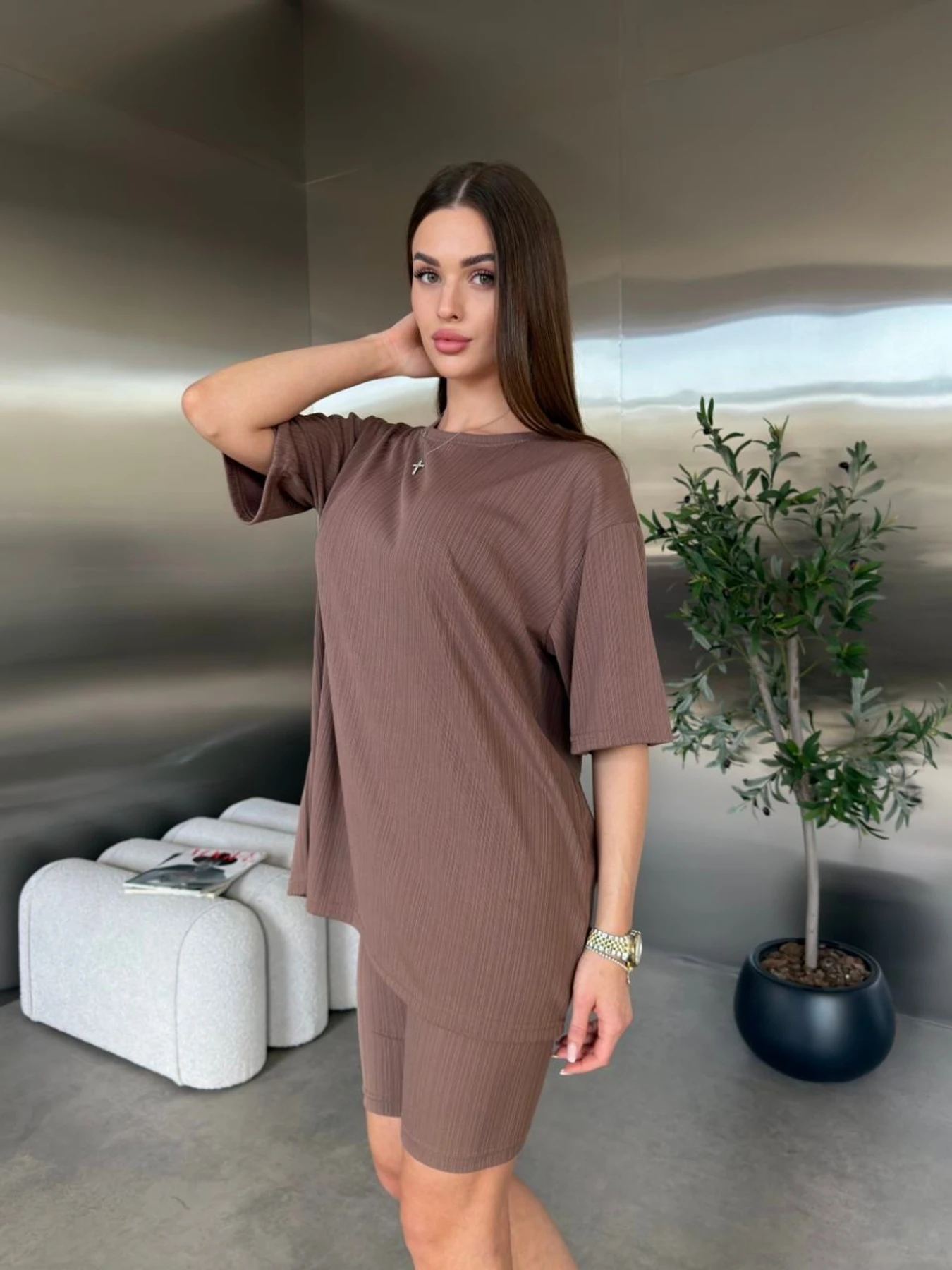 Костюми Uaclothes модель like18448-korichnevj Фото