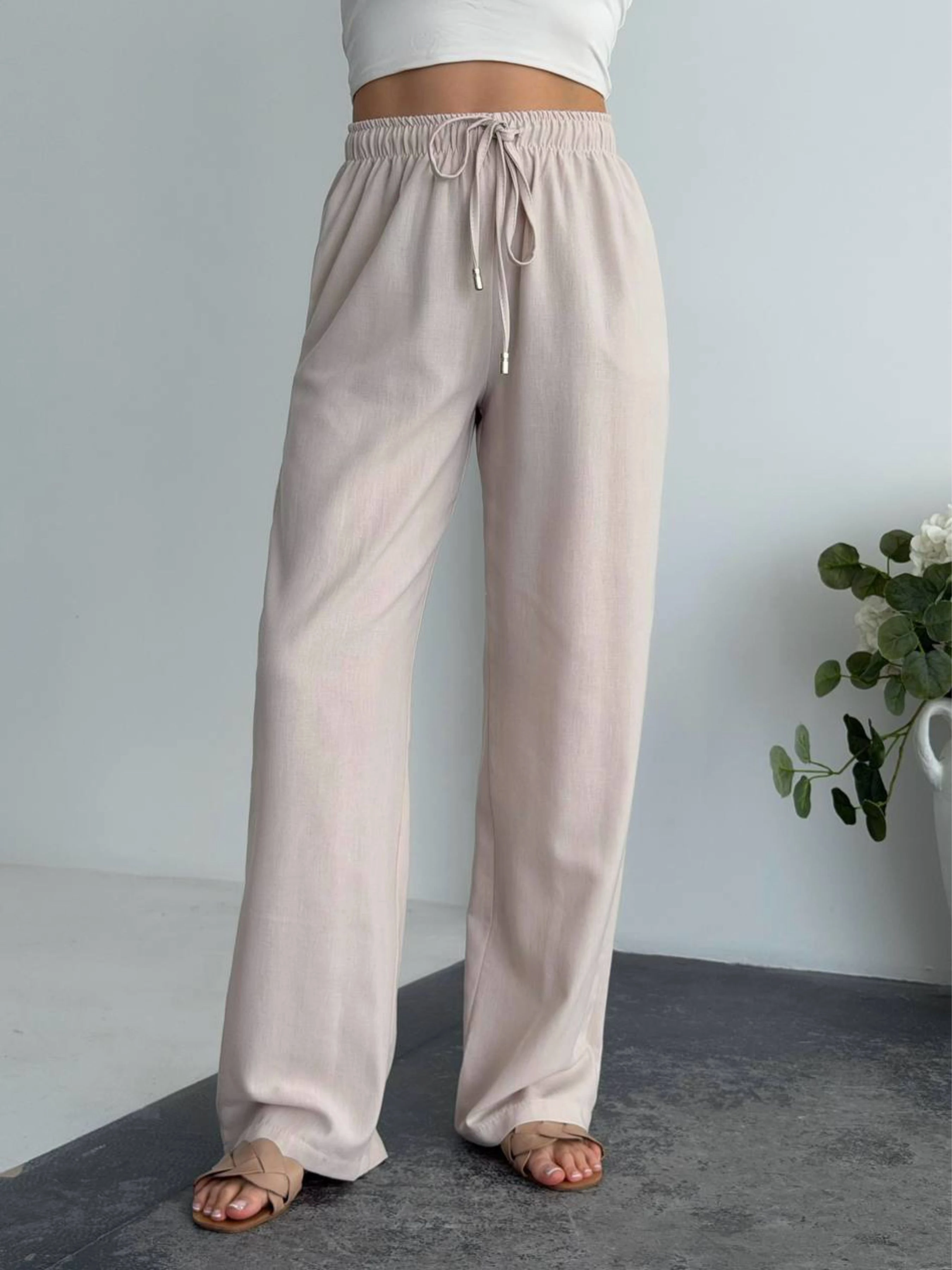 Лляні Жіночі Повсякденні штани Uaclothes фото 2