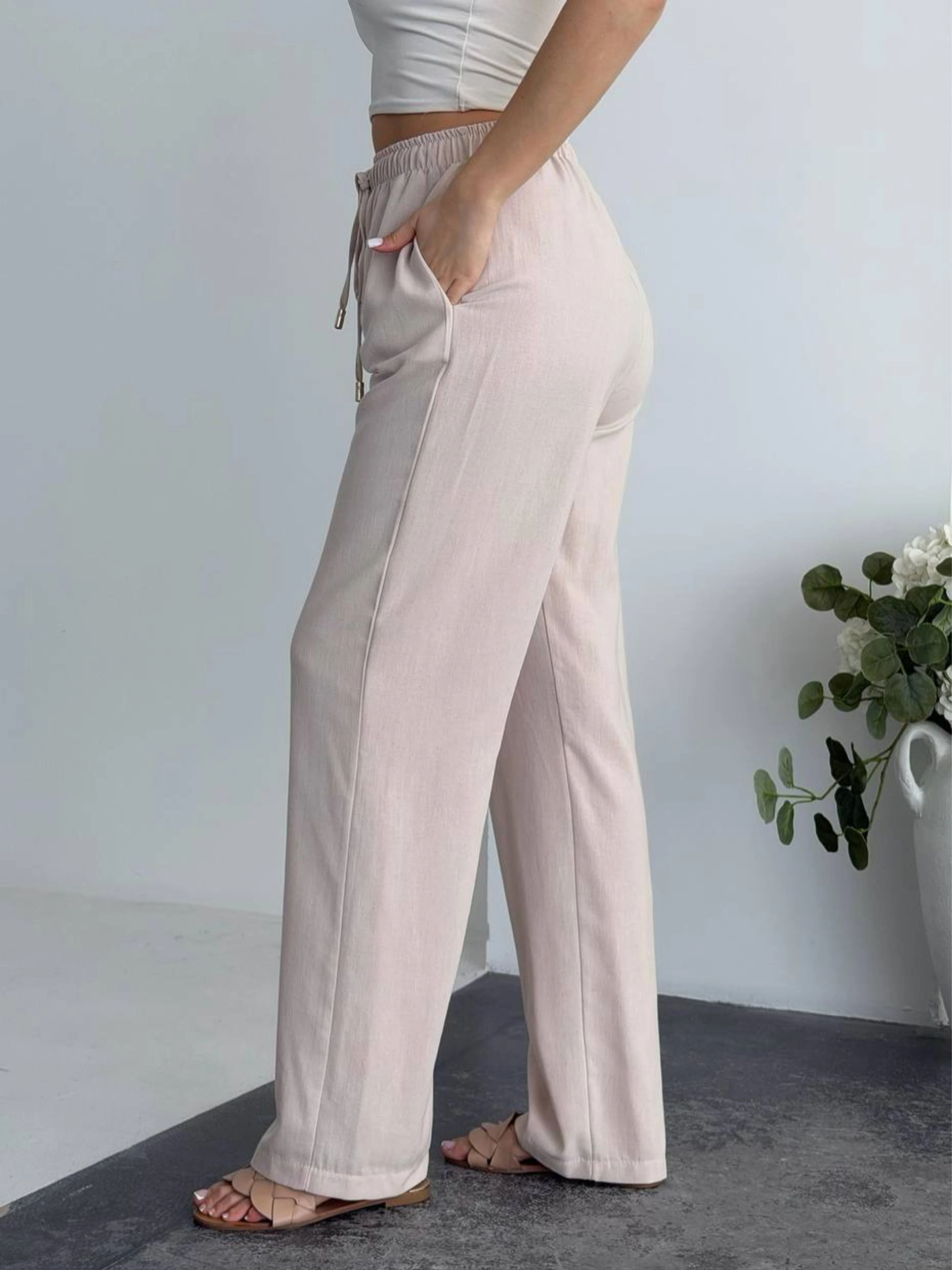 Лляні Жіночі Повсякденні штани Uaclothes фото 3