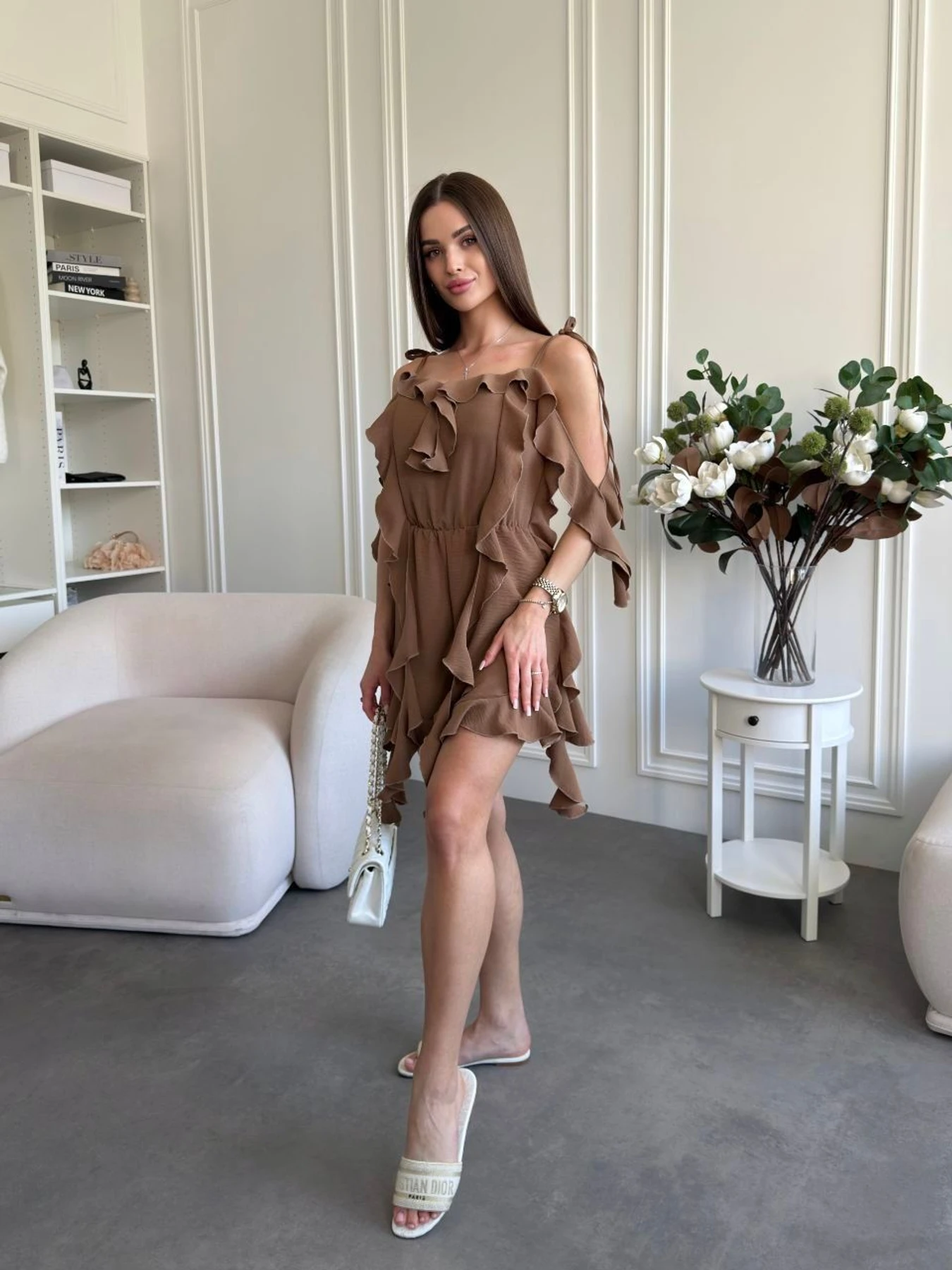 Комбинезоны Uaclothes модель like18425-kofejnij Фото