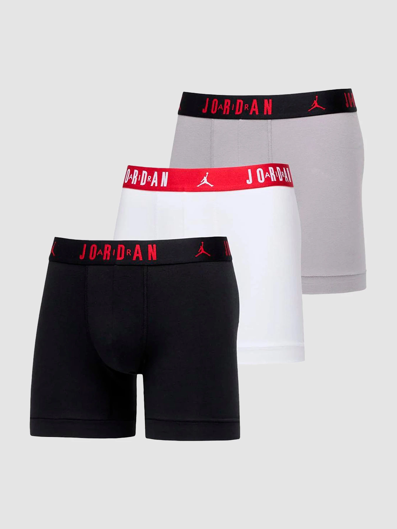 Нижнее белье Jordan Air Flight Cotton Core 3-Pack Boxer Brief модель JM0622-F66 Нижнее белье Jordan Air Flight Cotton Core 3-Pack Boxer Brief модель JM0622-F66 Фото