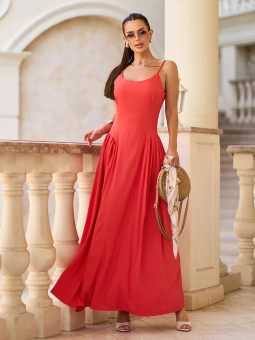 Сукні ISSA Plus модель 15732_коралловый Фото