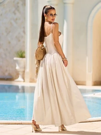 Сукні ISSA Plus модель 15732_молочный Фото