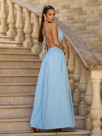 Платья ISSA Plus модель 15735_голубой Фото