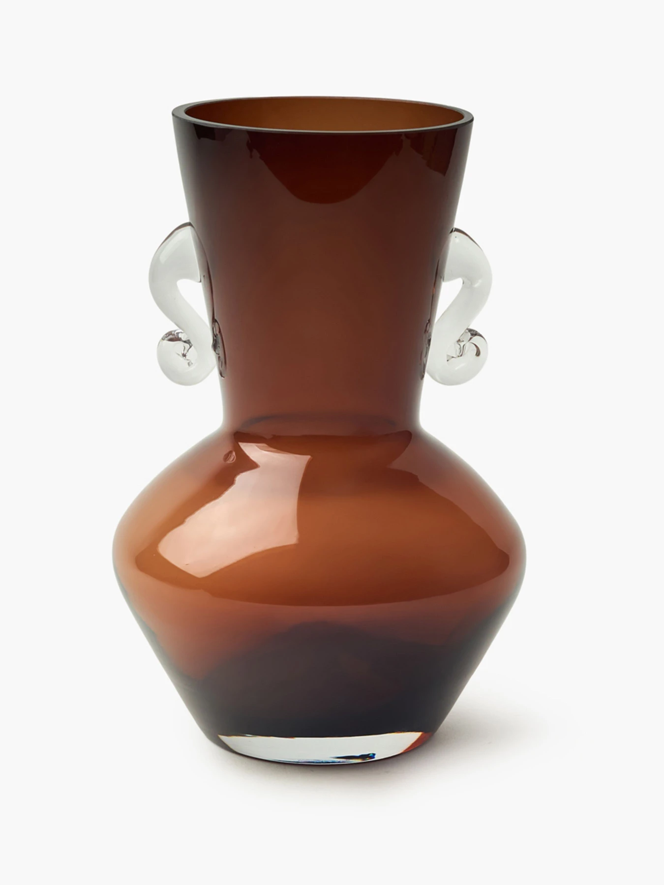 Ваза стеклянная "Дафна" темно-янтарная MBM HOME модель VB-08 DARK AMBER Ваза стеклянная "Дафна" темно-янтарная MBM HOME модель VB-08 DARK AMBER Фото