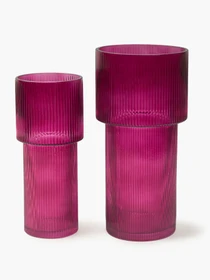 Ваза стеклянная "Футуризм" фиолетовая MBM HOME модель VB-10 PURPLE Фото