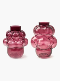 Ваза стеклянная "Гранат" бордовая MBM HOME модель VB-13 BURGUNDY Фото