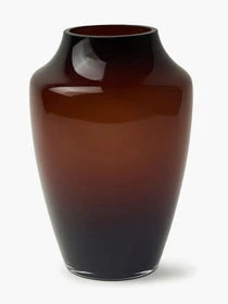 Ваза стеклянная "Эллада" темно-янтарная MBM HOME модель VB-06 DARK AMBER Фото
