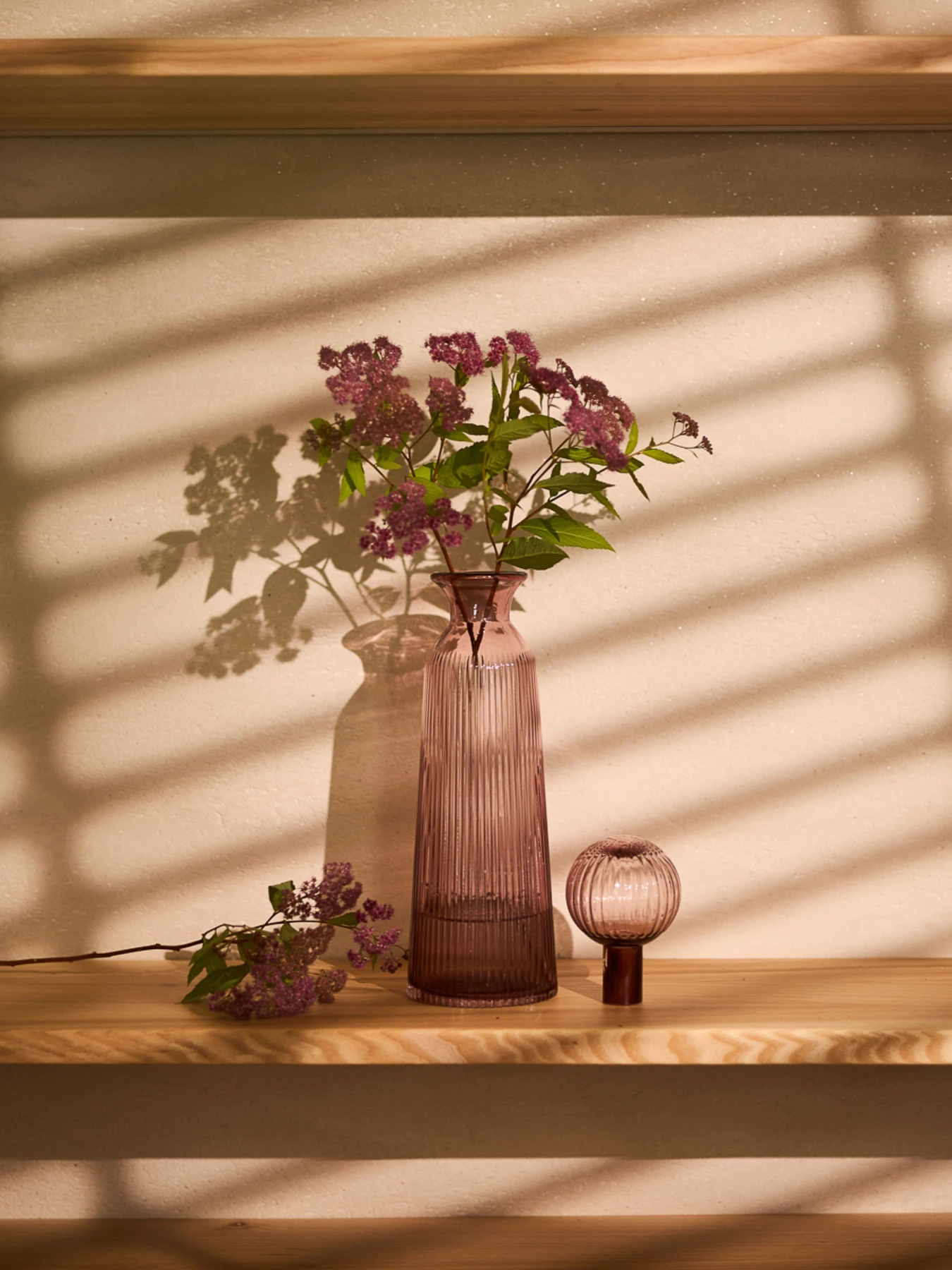 Графин скляний "Ар Деко" рожевий MBM HOME модель VB-12 PINK Фото
