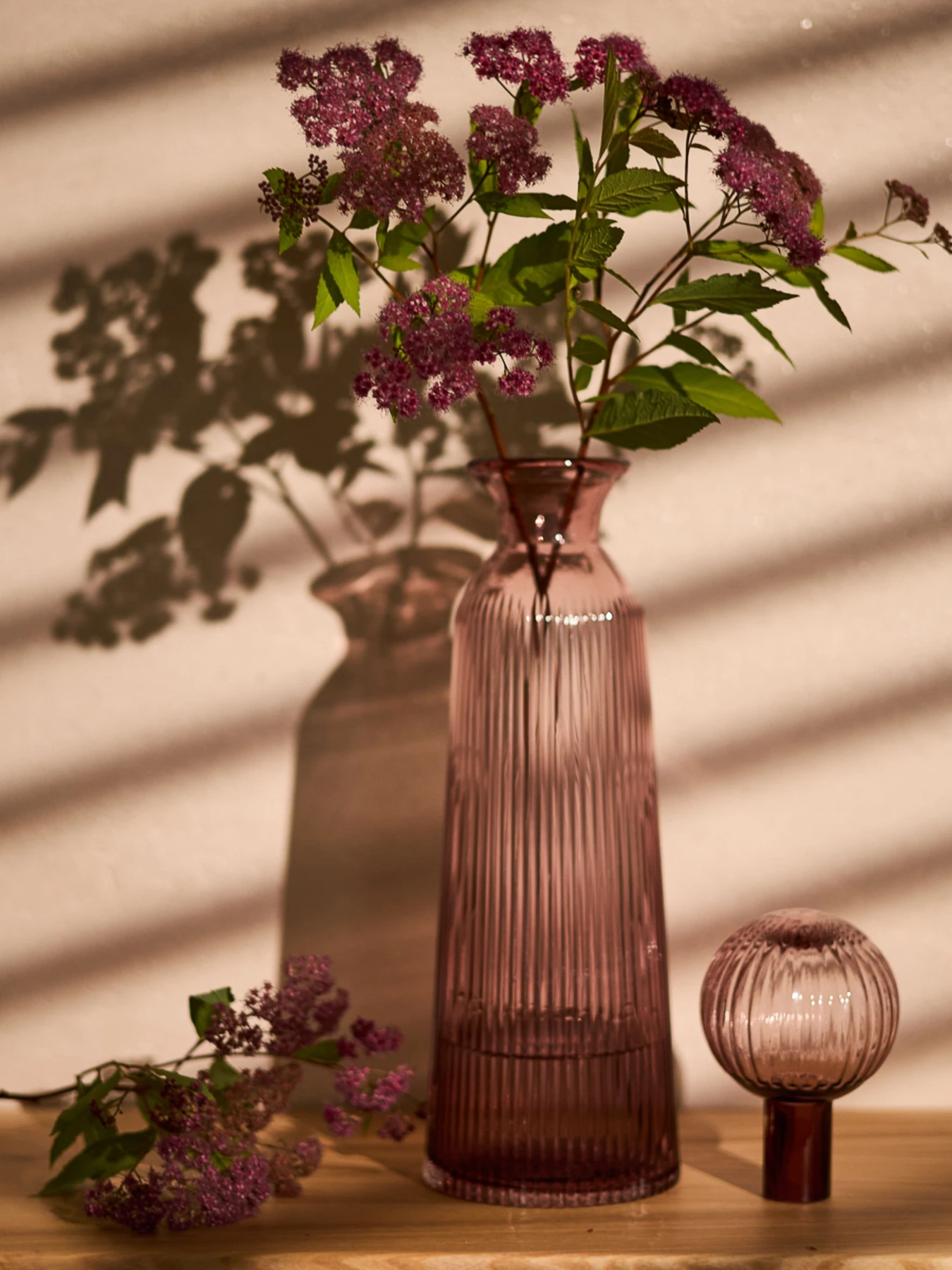 Графин скляний "Ар Деко" рожевий MBM HOME модель VB-12 PINK Фото
