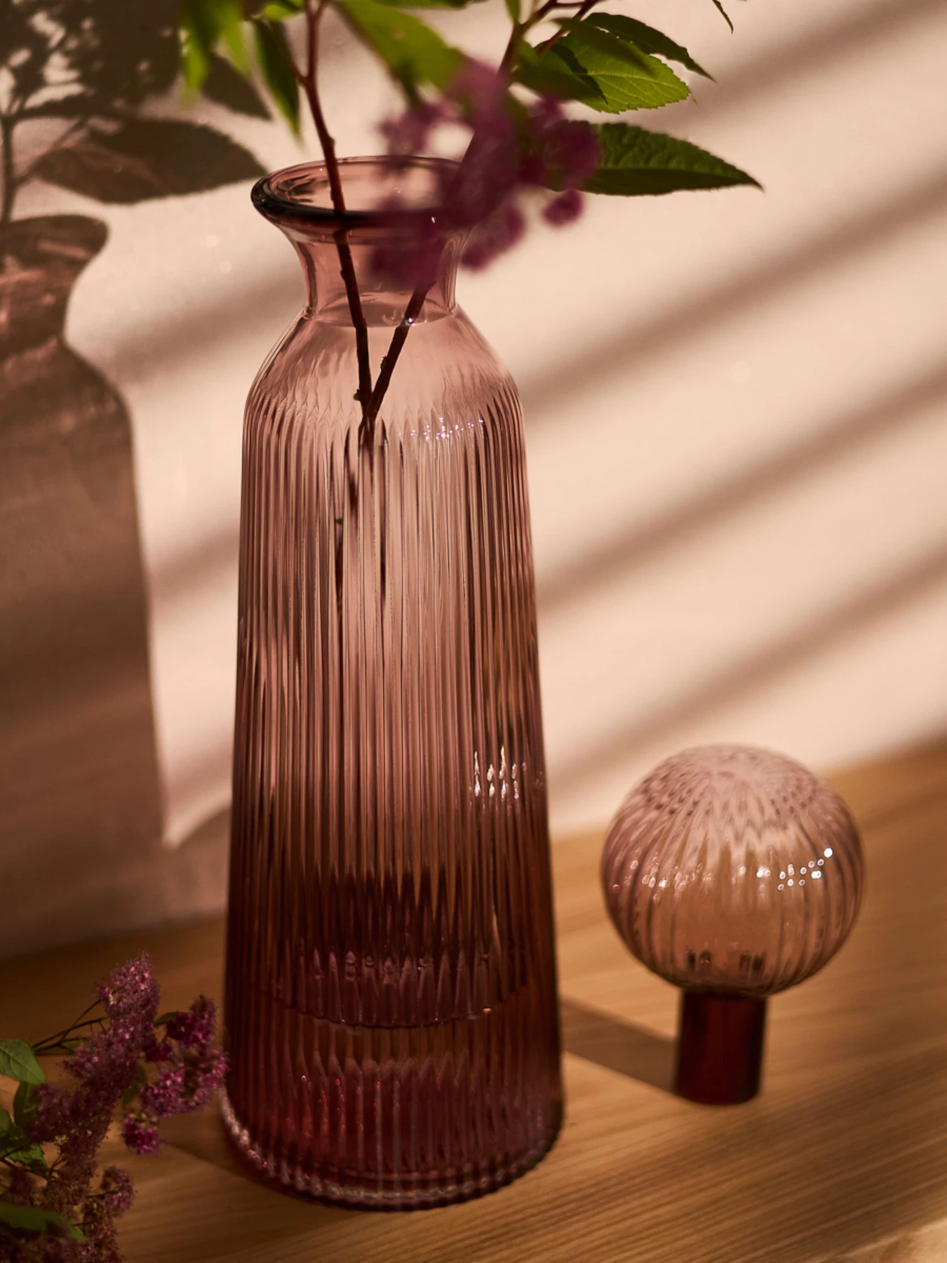 Графин скляний "Ар Деко" рожевий MBM HOME модель VB-12 PINK Фото