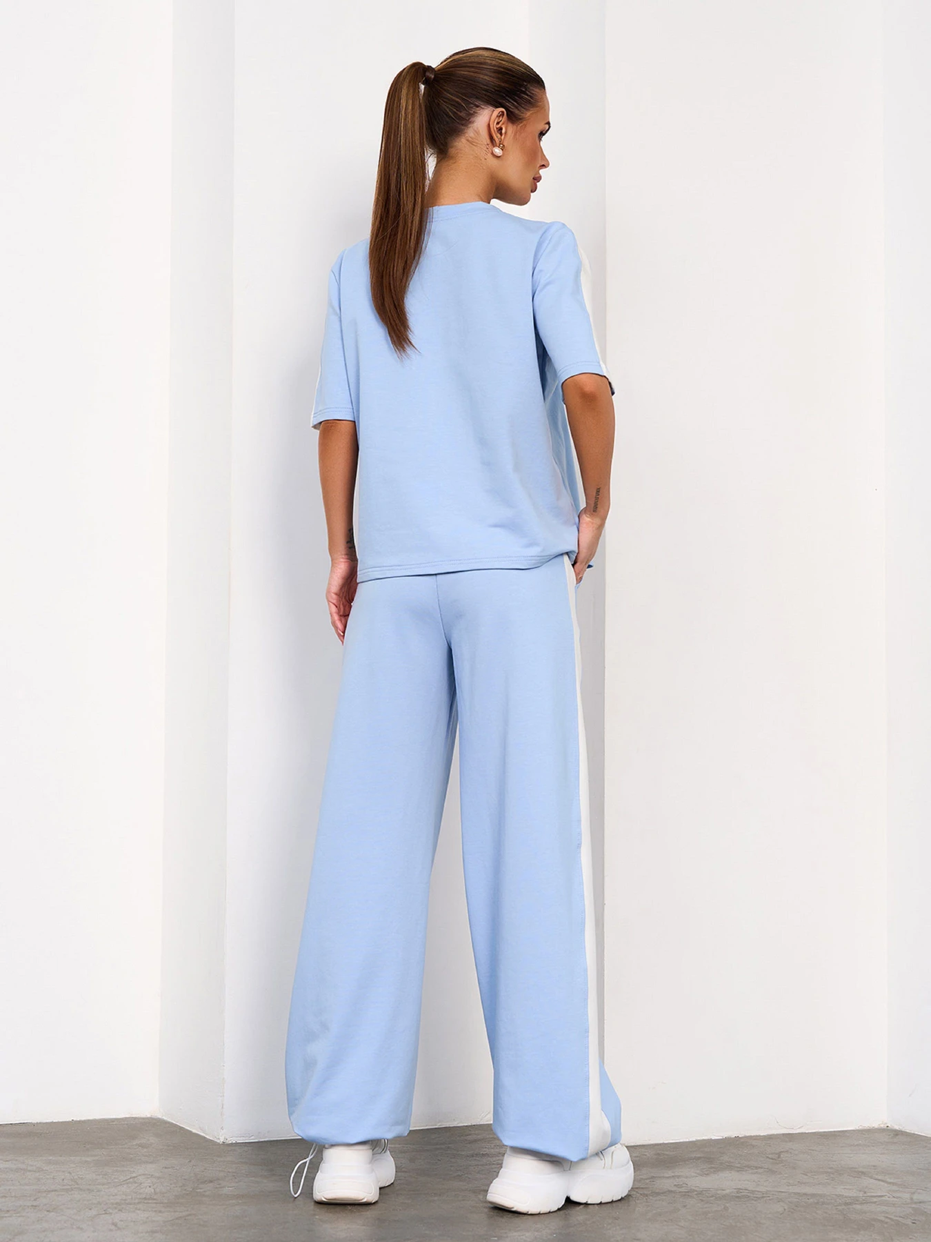 Костюми ISSA Plus модель 15694_голубой Костюми ISSA Plus модель 15694_голубой Фото