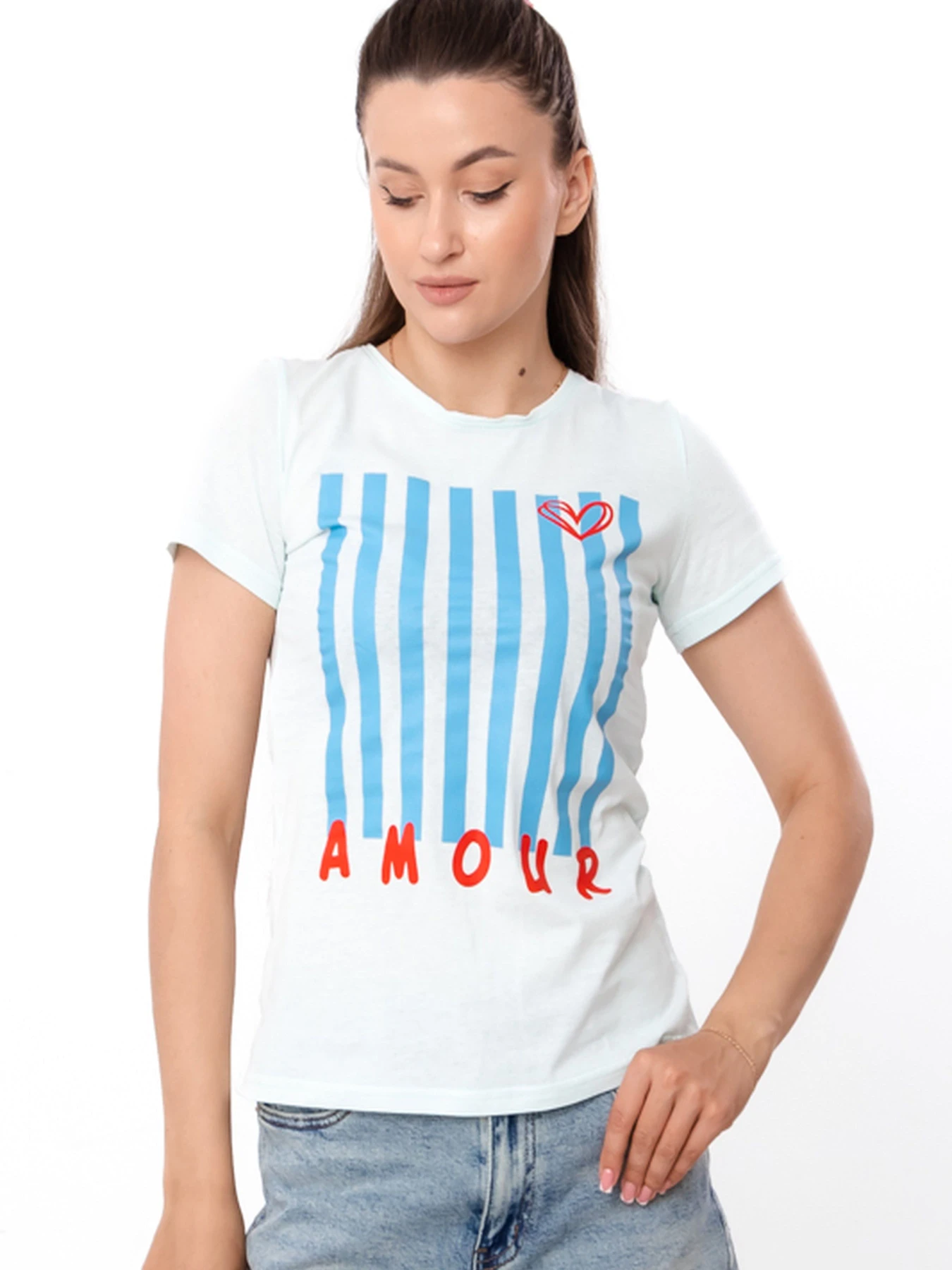Футболки и поло Носи своє модель 8188-001-33-bla-m-qta-amour Фото