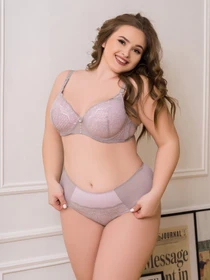 Нижня білизна ISSA Plus модель BL2-345_greypink Фото