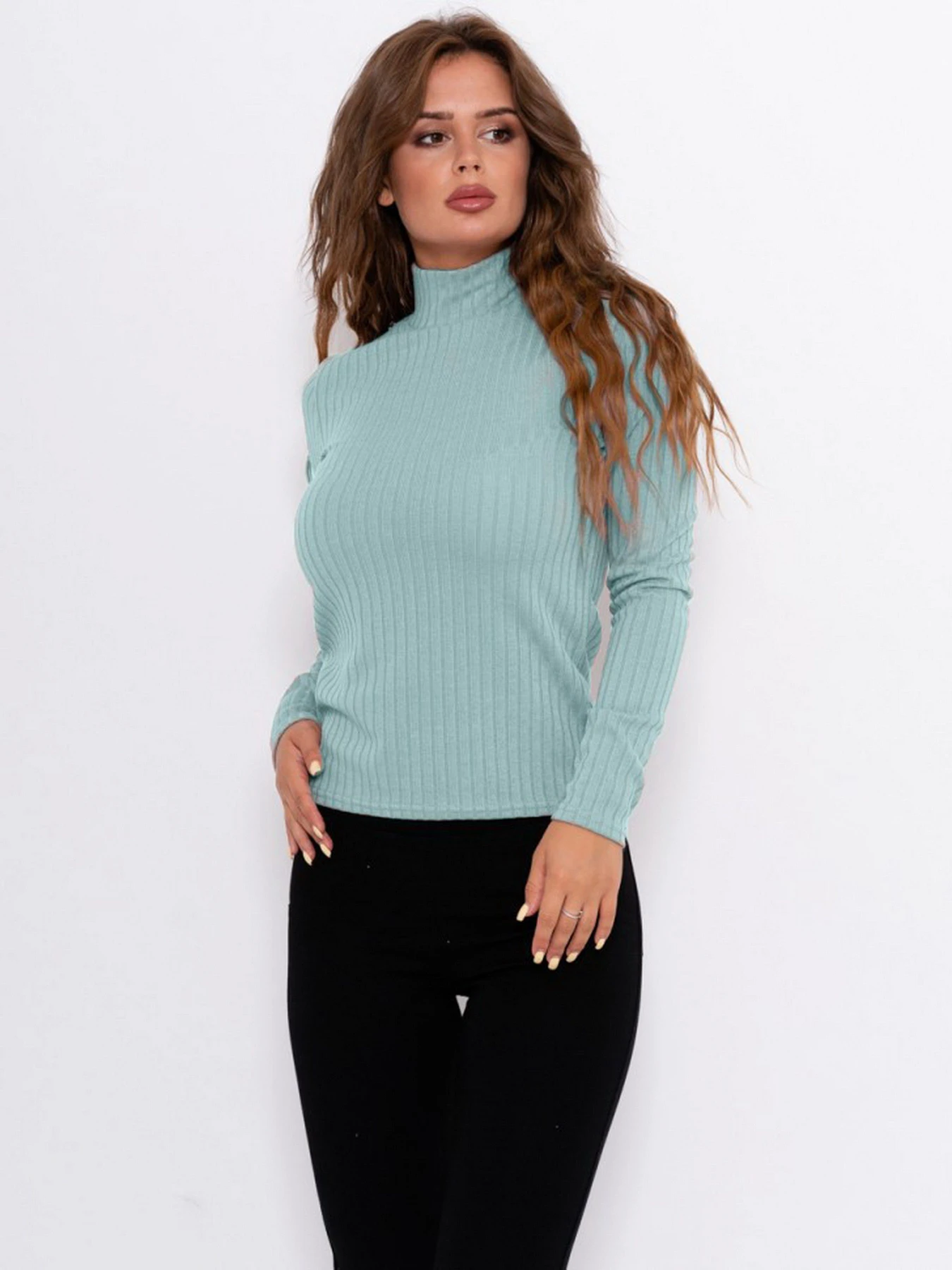 Свитры и кардиганы ISSA Plus модель 10395_mint Свитры и кардиганы ISSA Plus модель 10395_mint Фото