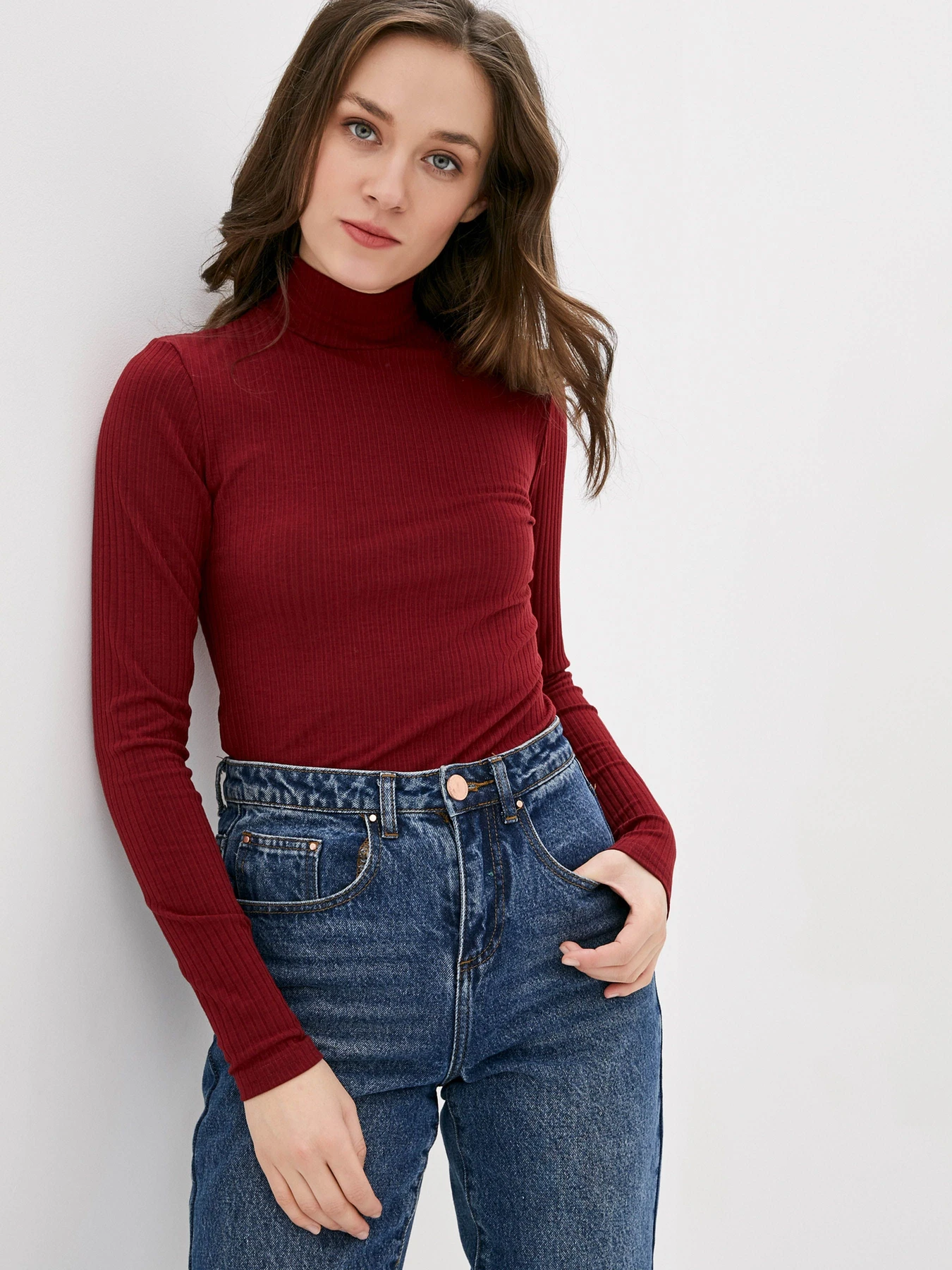 Свитры и кардиганы ISSA Plus модель 10395_burgundy Свитры и кардиганы ISSA Plus модель 10395_burgundy Фото