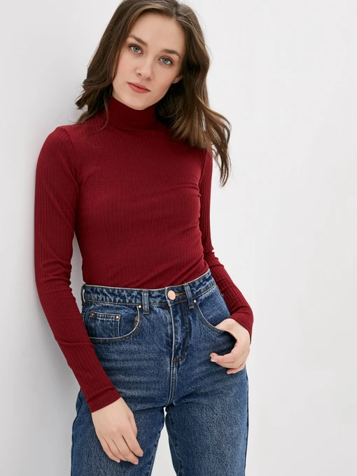 Свитры и кардиганы ISSA Plus модель 10395_burgundy Фото