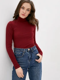 Свитры и кардиганы ISSA Plus модель 10395_burgundy Фото