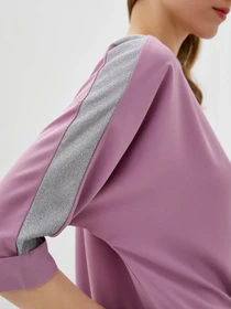 Сорочки ISSA Plus модель SA-39_lilac Фото