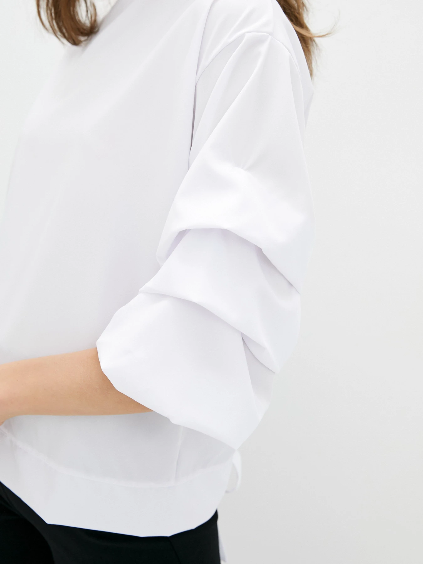 Сорочки ISSA Plus модель SA-21_white Сорочки ISSA Plus модель SA-21_white Фото