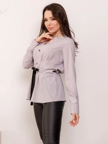 Сорочки ISSA Plus модель SA-166_grey Фото