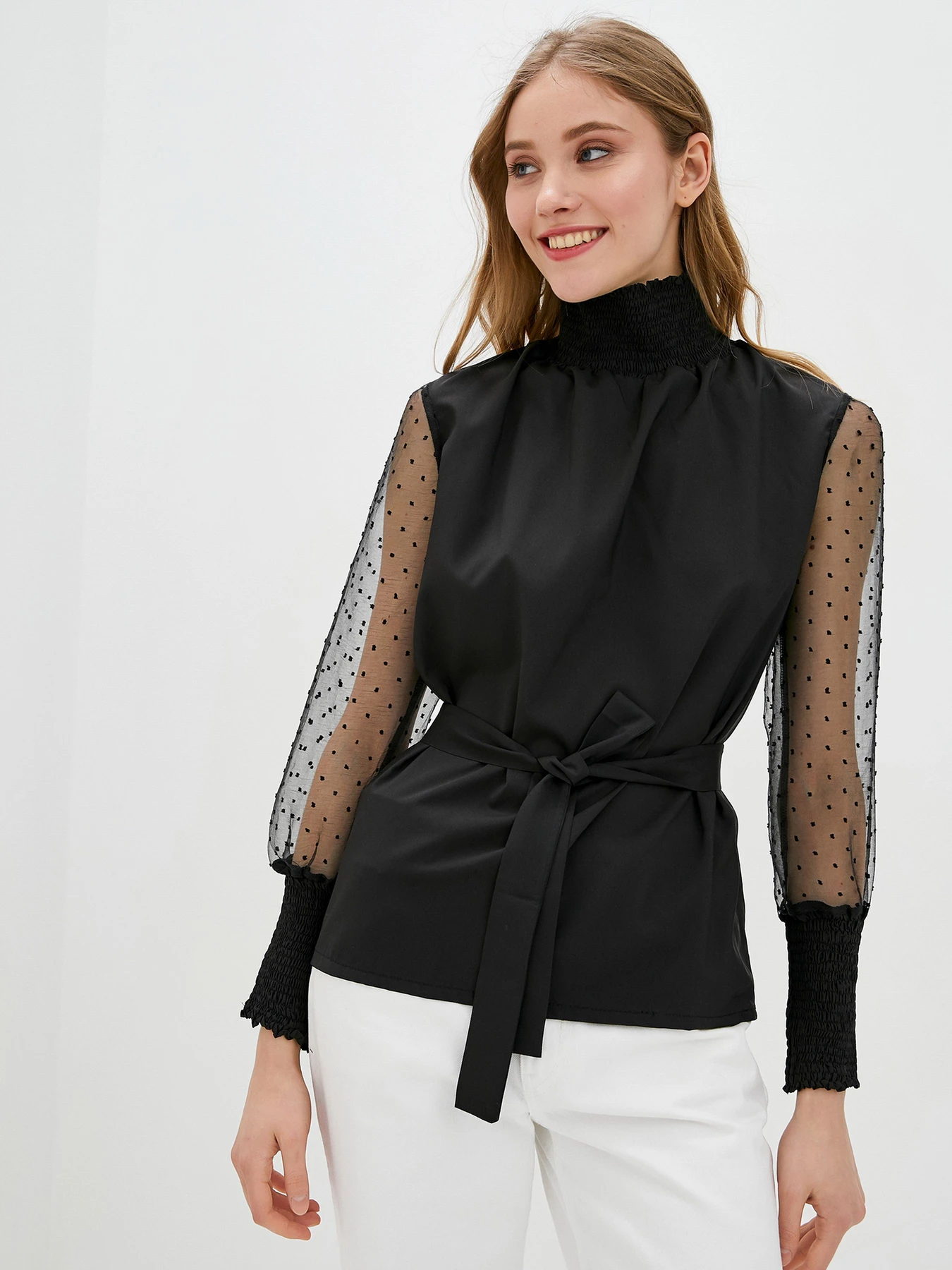 Сорочки ISSA Plus модель SA-105_black Сорочки ISSA Plus модель SA-105_black Фото