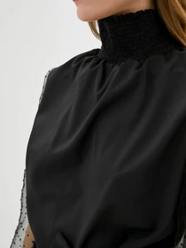 Сорочки ISSA Plus модель SA-105_black Фото