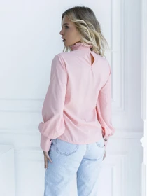 Сорочки ISSA Plus модель SA-10_pink Фото