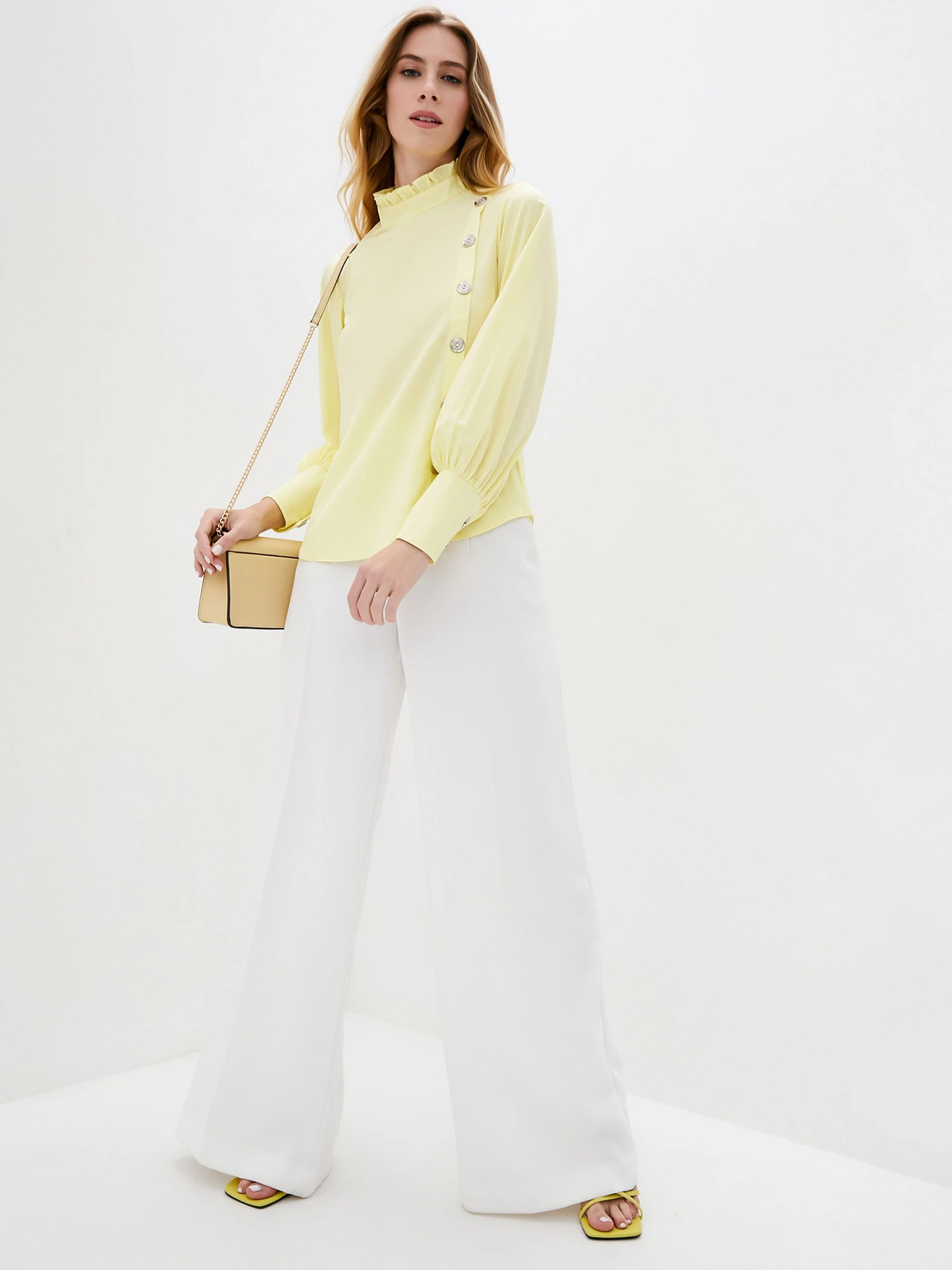 Сорочки ISSA Plus модель SA-10_yellow Сорочки ISSA Plus модель SA-10_yellow Фото