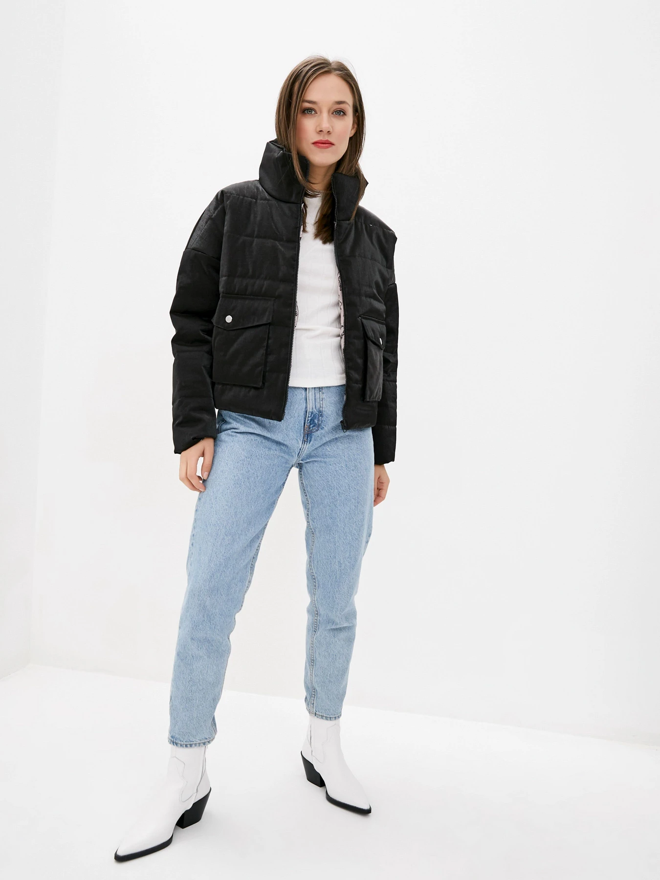 Куртки та дублянки ISSA Plus модель SA-309_black Фото