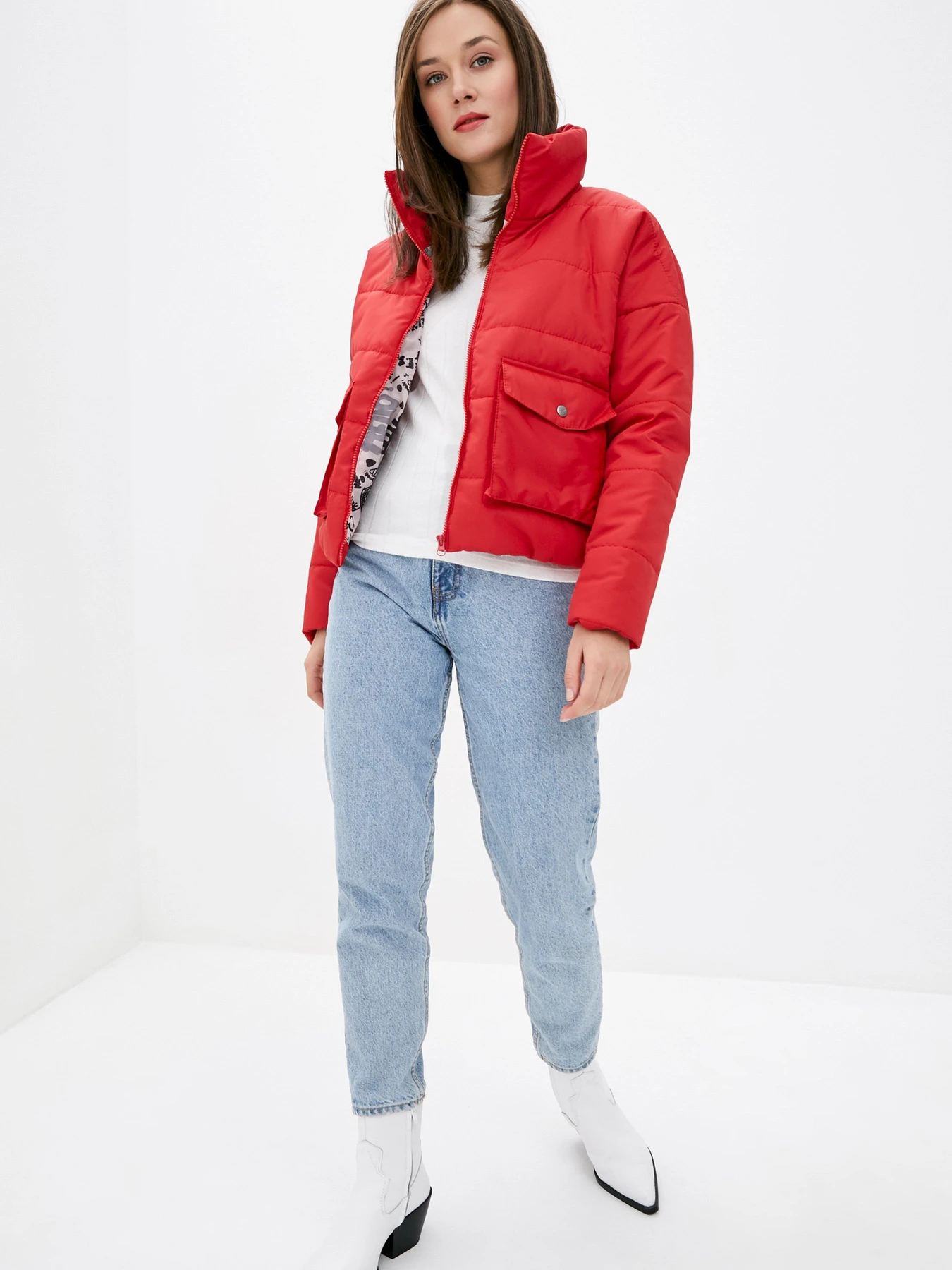 Куртки та дублянки ISSA Plus модель SA-309_red Куртки та дублянки ISSA Plus модель SA-309_red Фото