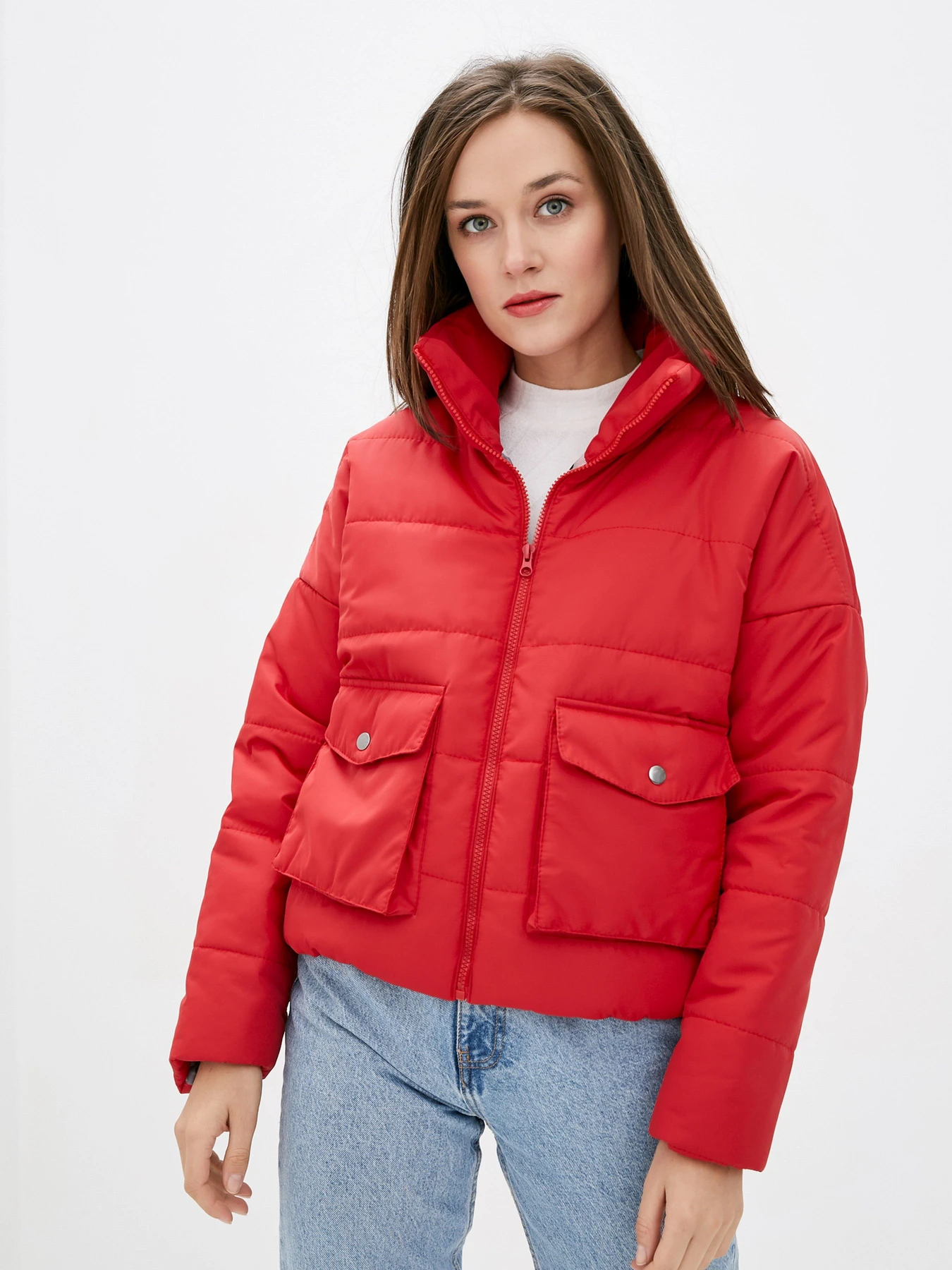Куртки та дублянки ISSA Plus модель SA-309_red Куртки та дублянки ISSA Plus модель SA-309_red Фото