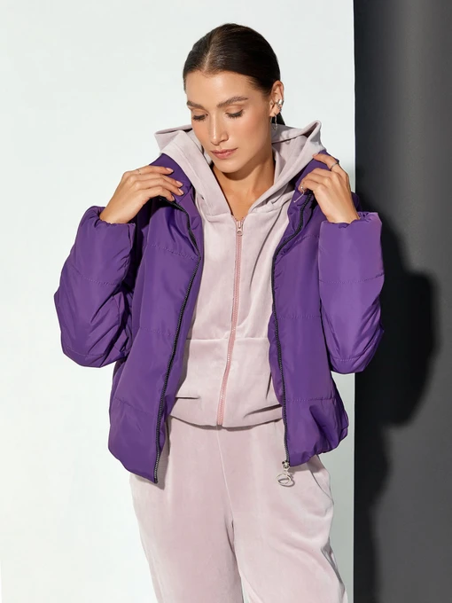 Куртки и дубленки ISSA Plus модель SA-308_purple Фото