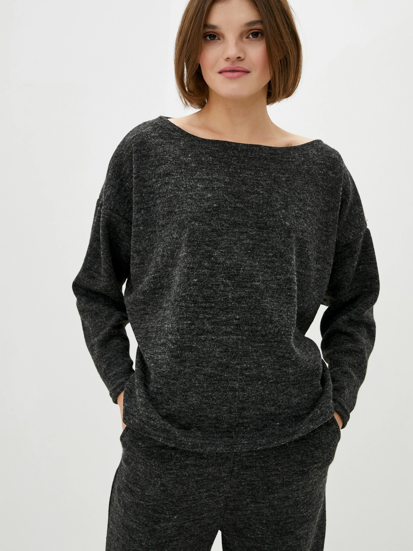 Костюмы ISSA Plus модель 12163_black Костюмы ISSA Plus модель 12163_black Фото