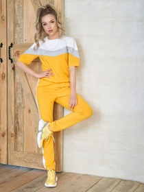 Костюми ISSA Plus модель 10590_mustard Фото