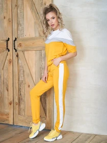 Костюми ISSA Plus модель 10590_mustard Фото