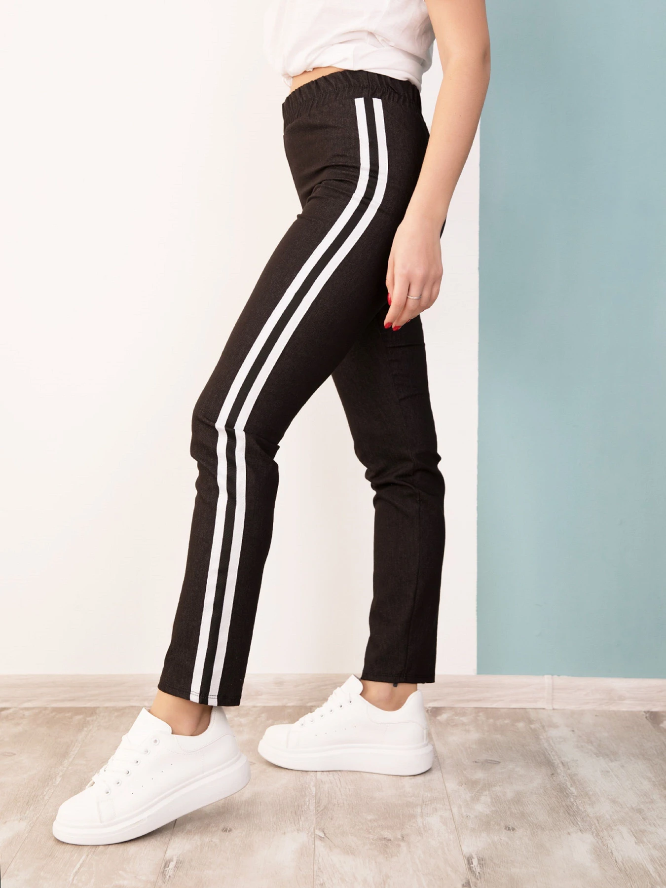 Брюки ISSA Plus модель 12521_black Брюки ISSA Plus модель 12521_black Фото